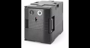 HENDI Warmhoudcontainer GN 1/1 - kunststof HDPE - thermisch geisoleerd met verwarming - 47,7x68x62 cm - catering en bezorging