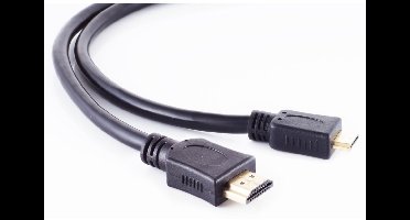 Mini HDMI - HDMI kabel - versie 1.3 (Full HD 1080p) - verguld / zwart - 10 meter