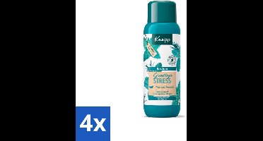 4 x Kneipp - Badschuim - Goodbye Stress - Watermunt & Rozemarijn - 400 ml - Badschuim - Ontspanning - Stressvermindering - Watermunt - Rozemarijn