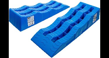 BGS Kunststof oprijplaat set met 3 oprijhoogtes, 2 stuks - 74402