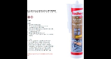 Fischer 1x KK Kraftkleber Express - 310 ml Beige - 59014