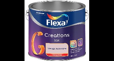 Flexa - Creations Lak Hoogglans - Vleugje Aubergine - Mengverf - 2.5 L