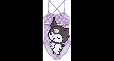 Hello Kitty Kuromi Badpak Meisjes – Paars Badpak met Kuromi Print – Zomer Zwemkleding – Officieel Gelicenseerd