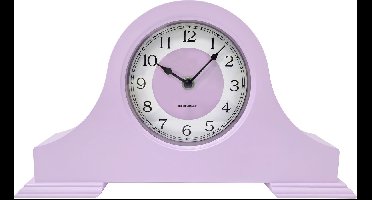 Housevitamin Mantelklok Lila – Moderne Design Klok met Retro Look – 36 × 8,5 × 20 cm