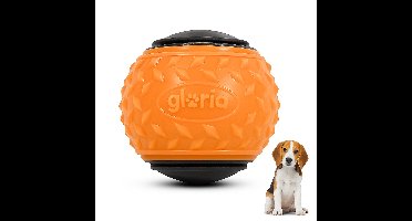 Gloria Play and run - Honden speelgoed - Hondenbal - Oranje - Maat L - 8.89cm