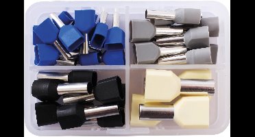 QUADRIOS duo-aderhulzen-set, 2010C395, 2,5-10 mm², deels geïsoleerd, 36 st.