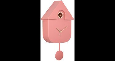 Karlsson Wandklok Modern Cuckoo Oro - Roze - 21.5x8.5x41cm - Wandklok Modern