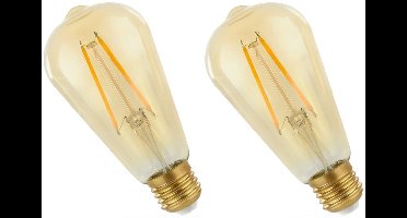 Spectrum LED Lamp E27 4.9W 230V - 490 Lumen - 2400K Warm wit - Gezellig licht - Energiezuinig - 2 stuks