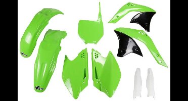 Ufo Kawasaki Kxf 250 2007-2007 Kakit208f-026 Fork Protectors & Plastic Set Groen