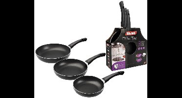 Ibili Inducta 18-20-24 Cm Koekenpan Set Zilver