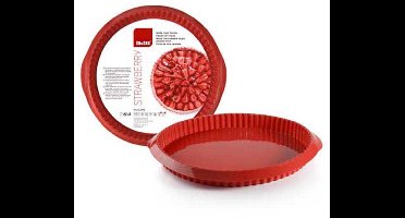 Ibili Strawberry Geribbelde Vorm 28 Cm Transparant