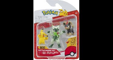 Pokémon - Battle Figure Set 3 Pack: Litleo, Pikachu, Floragato