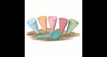 Ijsjes Zandvormen met Schep, 6dlg.