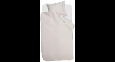 Ambiante Bamboo Uni dekbedovertrek - Effen - Eenpersoons - 140x200/220 cm - Zand