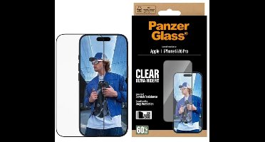 PanzerGlass Screenprotector geschikt voor Apple iPhone 17 Glazen | PanzerGlass Ultra-Wide Fit Screenprotector - Case Friendly