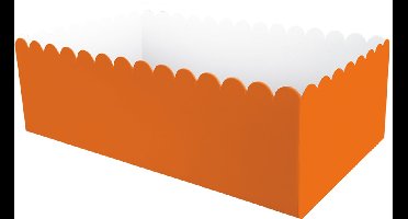 Snackbakje | Kleur: Oranje | Lengte: 12cm | 8 stuks