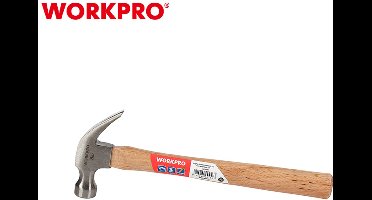 WORKPRO WP241007 Klauwhamer 560g – Gehard Koolstofstaal & Hardhouten Handvat