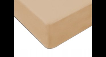 Jersey Hoeslaken 180x200 cm - Zacht Katoen, Warm Beige