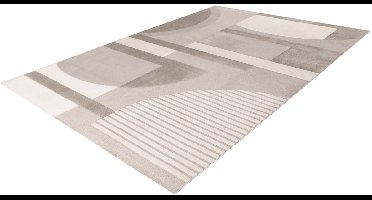 Batucci Vloerkleed - Modern Tapijt - Zilver Grijs - Abstract Design - Zacht en Comfortabel - Ideaal voor Woonkamer en Slaapkamer