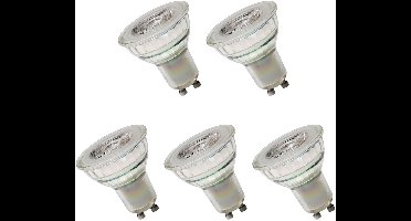 Spectrum LED Lamp GU10 3.5W - 230V - 265 Lumen - 3000K Warm Wit - Gezellig licht - Energiezuinig - 5 stuks
