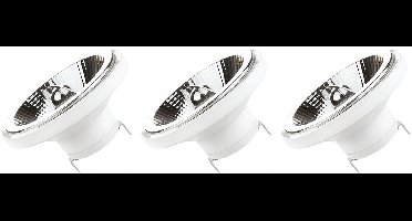 Spectrum G53 AR111 LED Spot - 11 Watt - 12V - 780 Lumen - 3000K Warm wit - Gezellig licht - Energiezuinig - 3 stuks