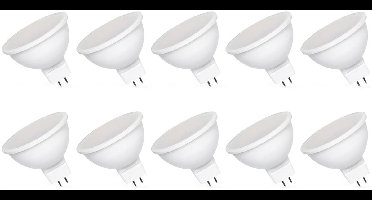 Spectrum LED Lamp GU5.3 6W - 12V - 580 Lumen - 3000K Warm Wit - Gezellig licht - Energiezuinig - 10 stuks