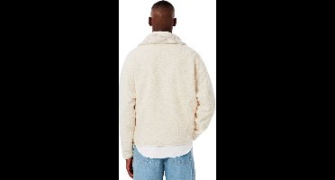 Lacoste heren ritskraag sweater polar fleece wit