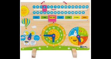 Andreu Toys educatieve kalender - leerklok en datumspel multicolor.