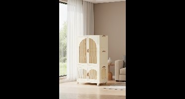 Moderne Opvouwbare Kinderkast – Grote Capaciteit, Minimalistisch Design, Praktische Kledingopslag – Geen Montage Nodig