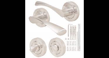 ETNA Deurscharnieren Geborsteld Nikkel - 100% Aluminium - WC Rozetvrij