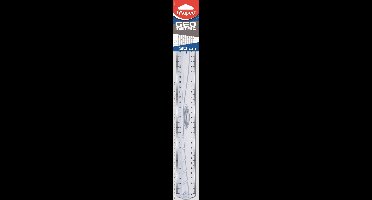 Maped Geometrische Liniaal 30cm - Transparant met Dubbele Schaal