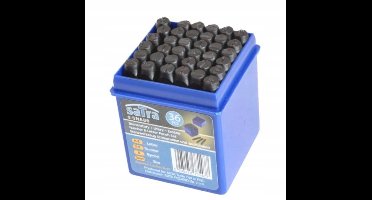 Satra Numerale & Alfabet Stempelset 5mm 36 st