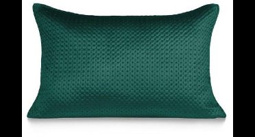 Kussenhoes Maya 50x70 cm - Luxe groen velours met geometrische patronen