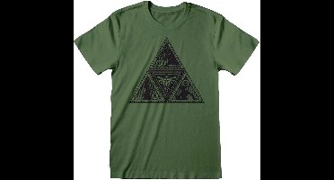 The Legend Of Zelda Triforce Heren T-shirt - donkergroen - XL