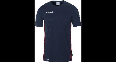Uhlsport Kinder Sportshirts Progressive 28 Poly Shirt Kurzarm 1002267 Marine/Rot-152