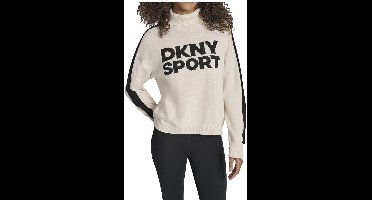 Dkny Dw7000555 Trui Met Hoge Hals Beige S Vrouw