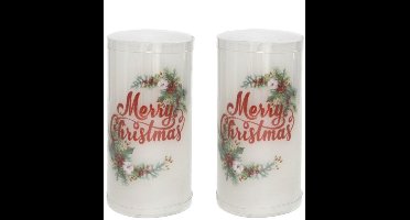 Gerimport - LED kaars/stompkaars - Merry Christmas - H15 cm