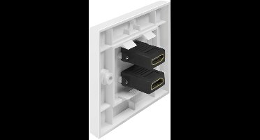 LogiLink aansluitdoos, 2x HDMI koppeling - HDMI koppeling, wit