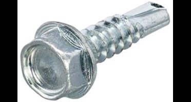 Zelfborende Plaatschroeven - Zeskant DIN7504K - 5,5 x 60mm SW 8 - Voldraad - Verzinkt (100 stuks)