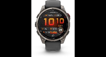 Garmin fenix 8 Pro - Smartwatch - 47 mm - AMOLED - Ingebouwde inReach® technologie - LTE connectiviteit - Tot 15 dagen batterijduur - Titanium