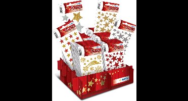 HERMA 15098 Display Stickers Magic Kerst Sterren glitter x 60 verp.