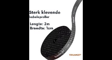 Kabelorganizer – Draadhaspel / Cable Winder – USB Kabelbeheer & Beschermer – 2m – Zwart