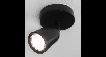 Plafondarmatuur - zwart - 1 x GU10 - kantelbaar - exclusief lichtbron