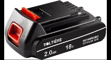 Voltière Vervangende 2 ah Accu Geschikt voor 18v Black & Decker/ Stanley Apparatuur - 2000 mAh Batterij met LED identificatie - BL2018-XJ Series