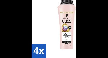 4 x Gliss-Kur - Shampoo - Split Hair Miracle - Herstelt Gespleten Haarpunten - 400 ml - Gespleten Haarpunten - Haar Herstel - Haar Versterken - Hydrolyzed Keratine - Vitamine E