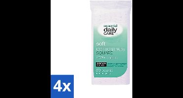 4 x Sence - Vierkant - Wattenschijfjes - Zacht & Stevig - 50 Wattenschijfjes - Wattenschijfjes - Gezicht Reinigen - Make-up Verwijderen - Nagel Verzorgen - Huidverzorging