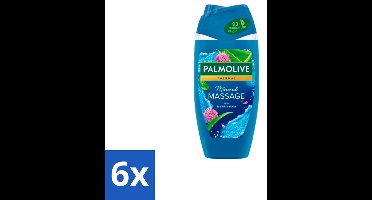 6 x Palmolive - Thermal - Douchegel - Zeezout & Aloë Vera - Mineral Massage - 250 ml - Douchegel - Zeezout - Aloë Vera - Exfoliëren - Hydrateren