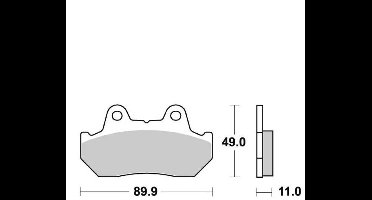 Plaquette de frein SBS pour Moto Honda 700 Magna Avant 1987 542HF Neuf