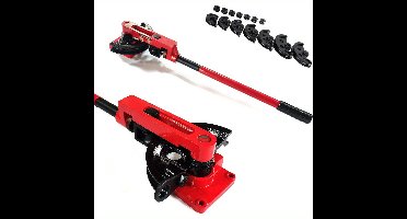 Handmatige Pijpenbuiger – Buisbuiger – Pijpenbuigset – Methalen Buisvormer – Pijpenbuigmachine – Gietijzer en Staal – Buizen 10-25 mm – Buighoek 0-180°