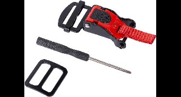 JHubers Goods - Kinriem adapter voor helm met ratel, snelsluiting kit, roestvrij stalen gesp - Motorhelm accessoires.